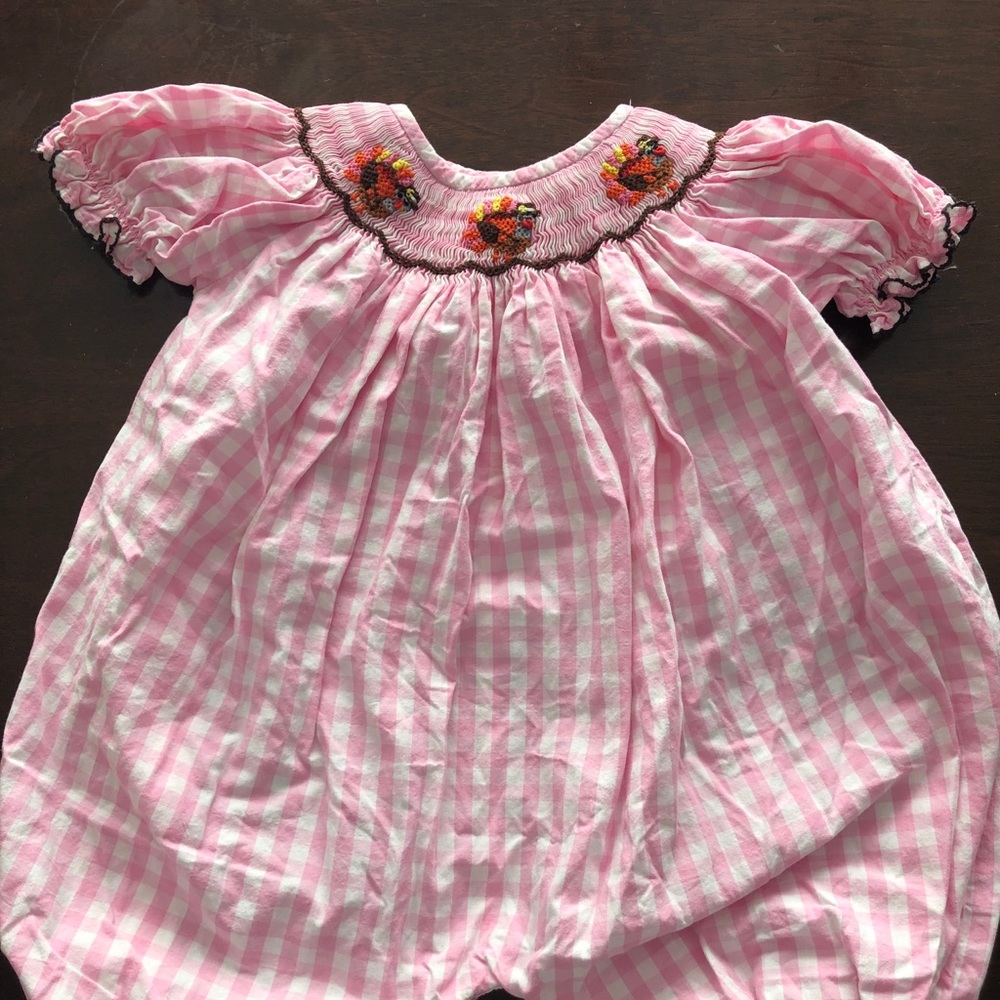 Smocked thanksgiving jumper